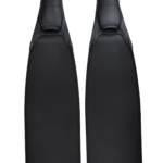 Black carbon fiber fins