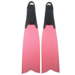 black footpocket with white blade  diving fins