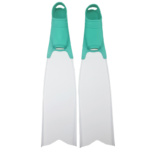 green footpocket white blade fins