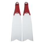 red footpocket white blade fins