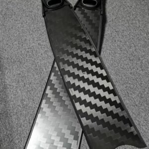 12K Black Twill free diving Fins