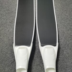 white bar white footpocket fins
